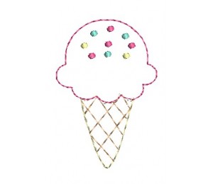 Stickdatei - Eis mit Streusel